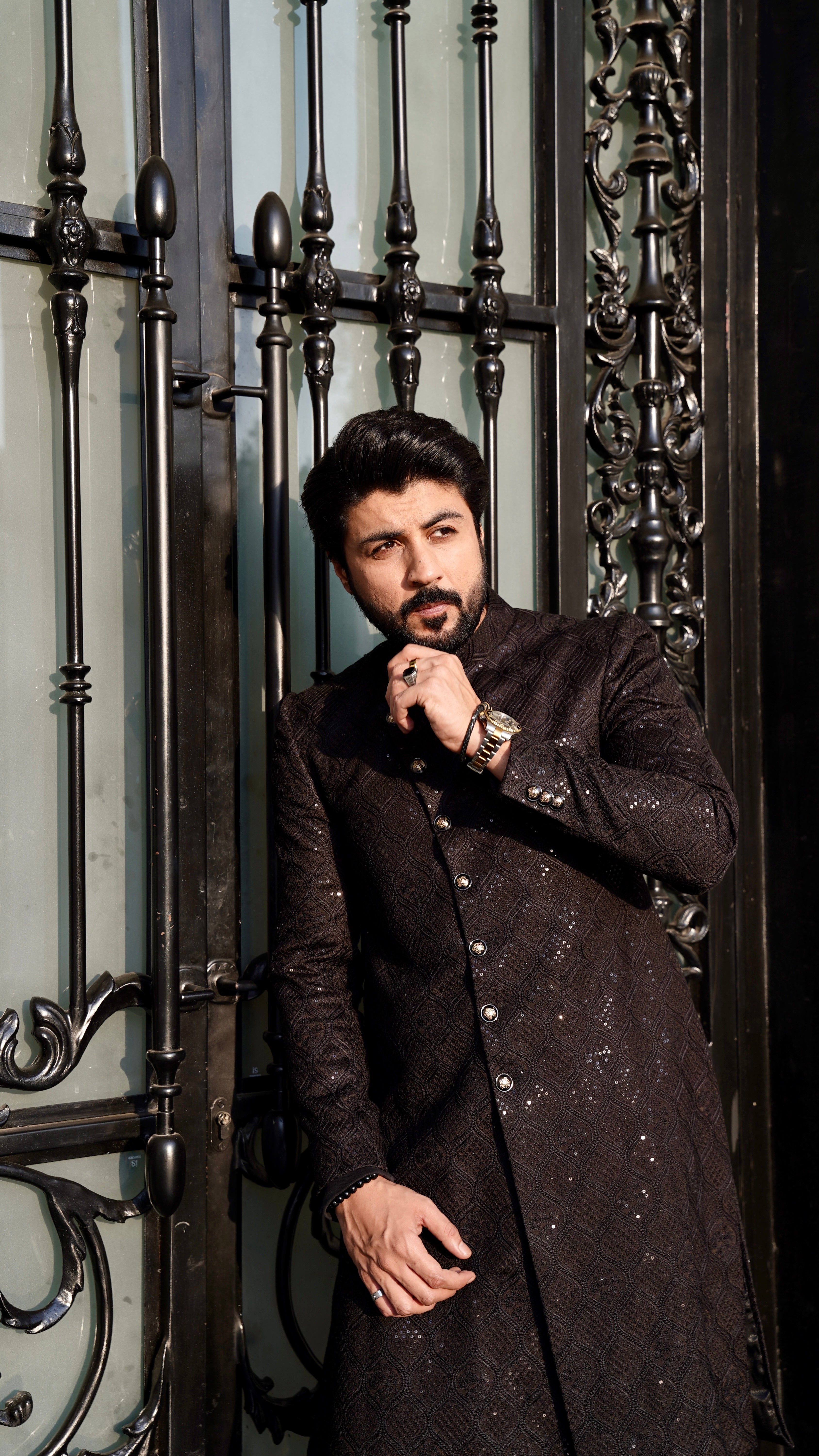 Black Sherwani