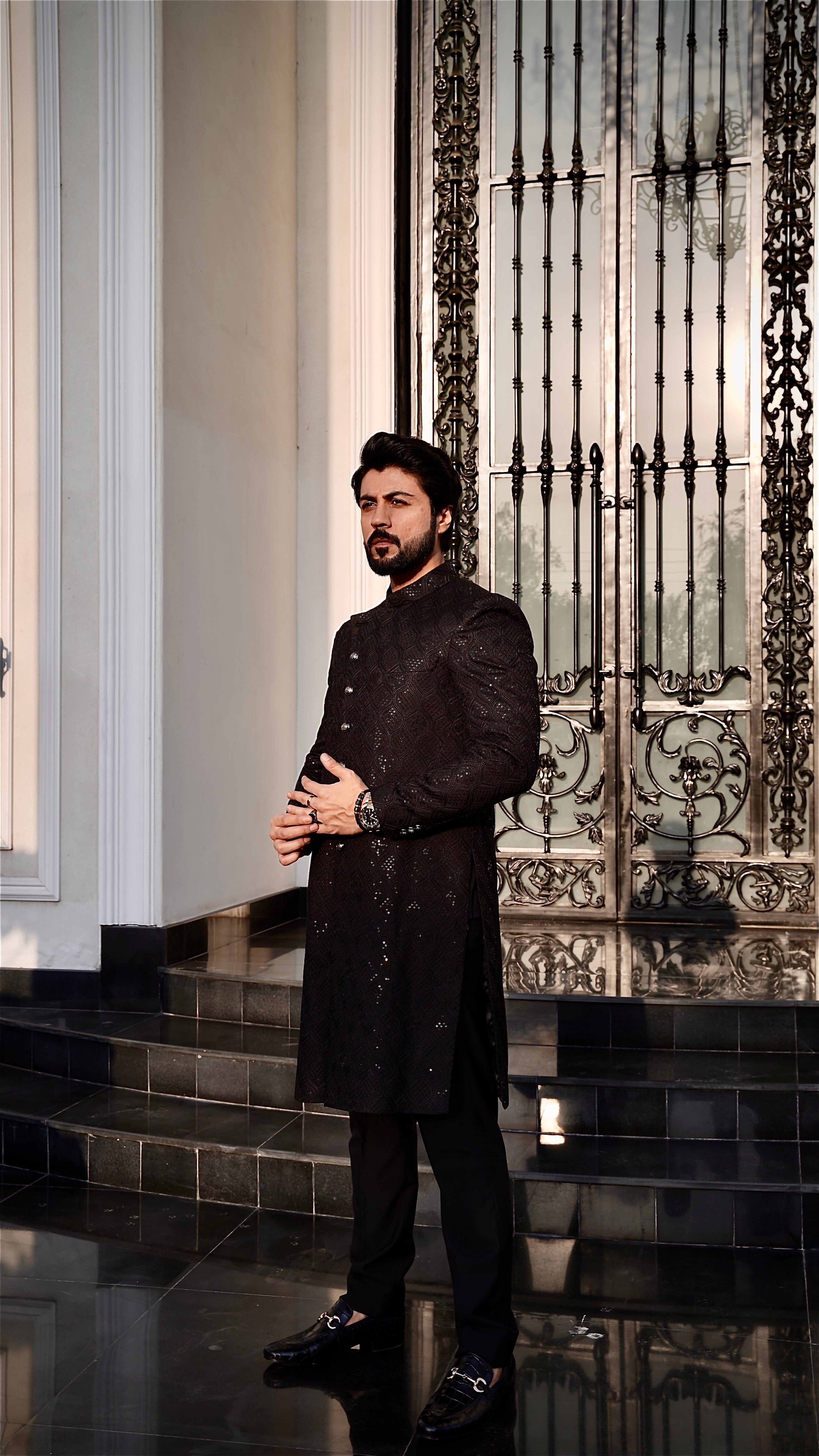 Black Sherwani