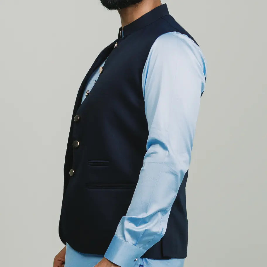 Dark Blue Waist Coat