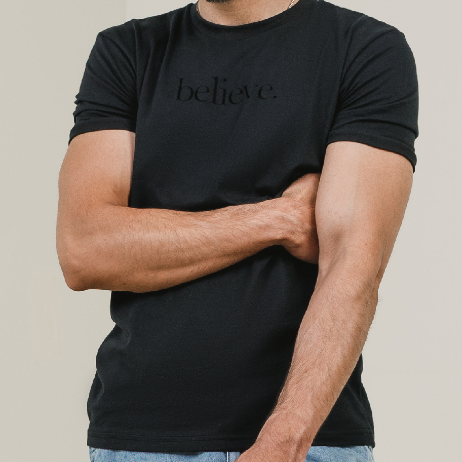 Black T-Shirt , Text