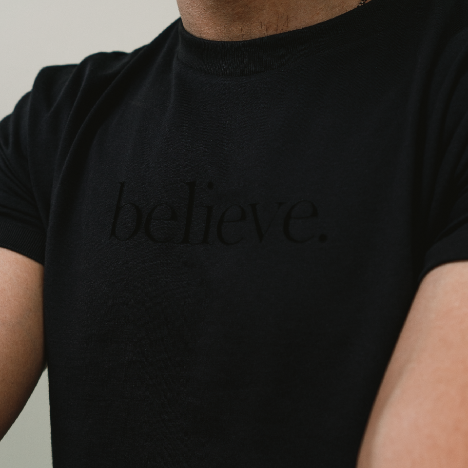 Black T-Shirt , Text