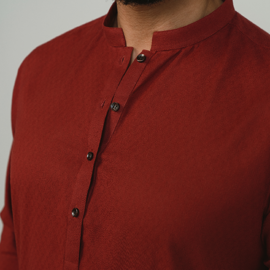 Red Kurta Trouser