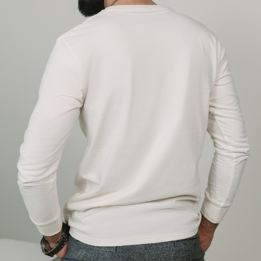 Cream Full Sleeves T-Shirt