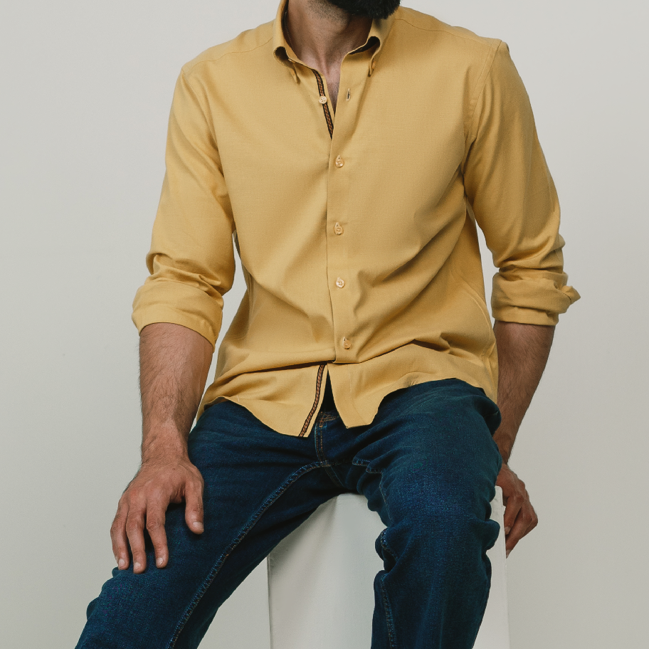 Yellow Linen Shirt