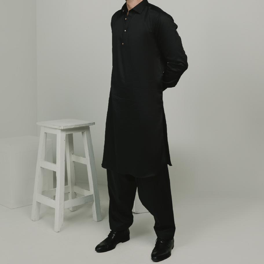 Black Shalwar Kameez